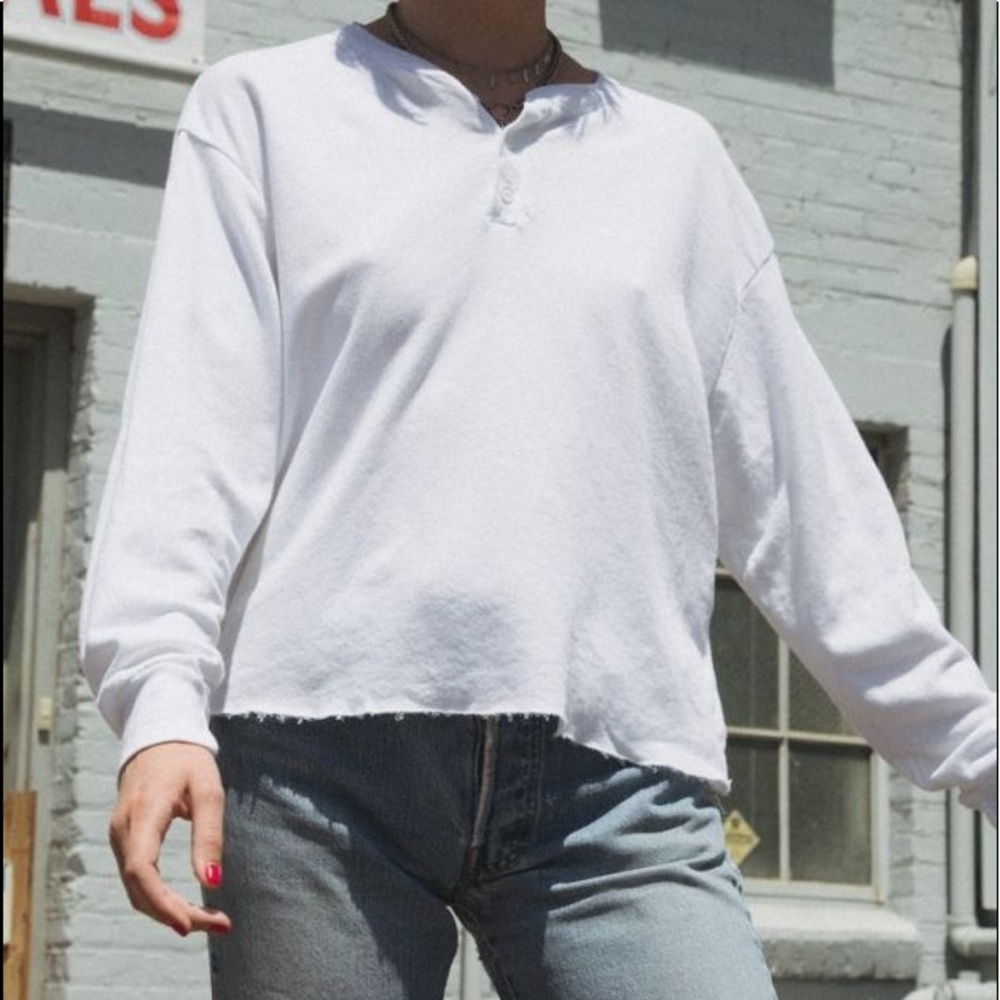 Brandy Melville White Allie Top